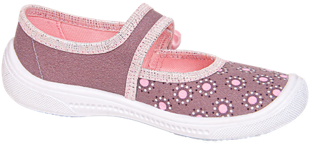 Tenisówki dziecięce Viggami OLIMPIA kapcie na rzep szare