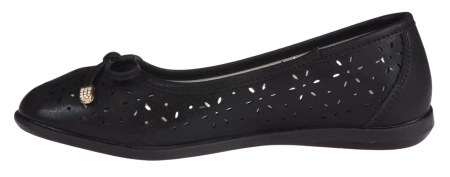 Półbuty dziecięce Apawwa czarne baleriny dziecięce CT1235PBL