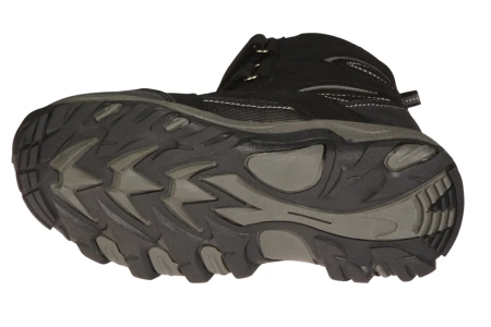 Dziecięce śniegowce American Club CWT161/23BLGY czarno-szare