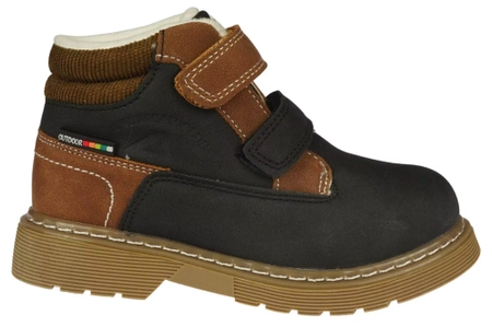 Zimowe buty dziecięce American Club trapery dziecięce CES143/23BL czarne