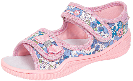 Tenisówki dziecięce Viggami MARTA niebieskie kapcie dziewczęce sandałki