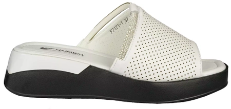 Eleganckie klapki damskie Sandway DF7171-1WH białe