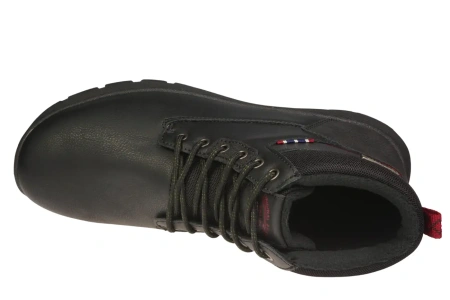 Eleganckie męskie buty zimowe American Club MRH118BL czarne