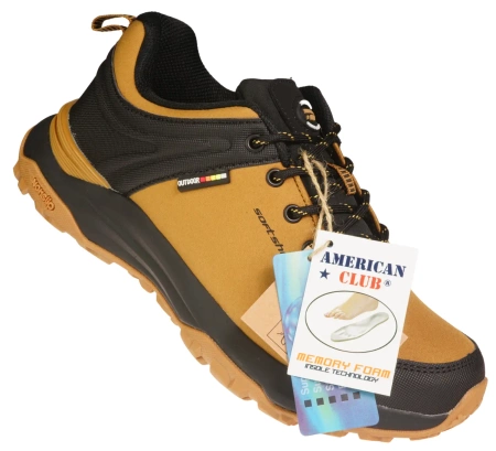 Damskie buty sportowe SOFTSHELL American Club DHL212CA brązowe