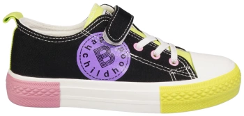 Tenisówki dziecięce BESSKY BMY008-1BBLGR czarno zielone