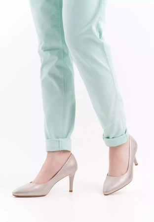 Półbuty damskie Sergio Leone D1336ZLPR złote