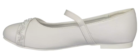 Półbuty dziewczęce komunijne American Club CKOM-45WH