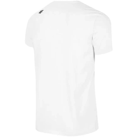 Koszulka męska 4F biały H4Z22 TSM354 10S