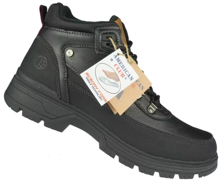 Zimowe buty męskie American Club MRH140/24BL czarne