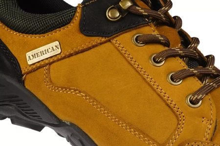 Męskie obuwie przejściowe American Club MCY-102BR brązowe