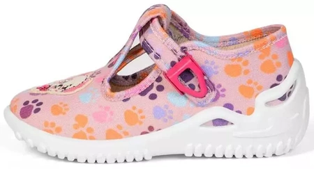 Tenisówki dziecięce kapcie dziecięce ZetPol Daria Piesek różowe