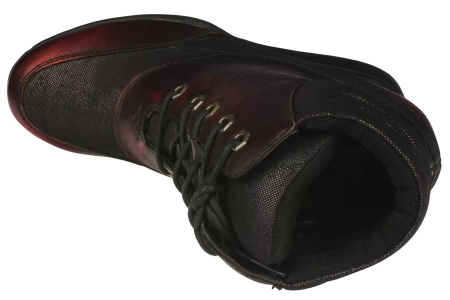 Buty przejściowe damskie Sergio Leone D27132CZBO czarno bordowe