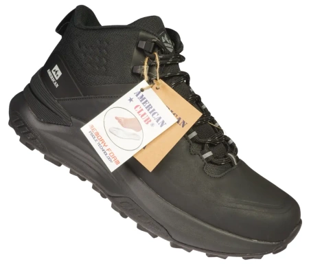 Męskie obuwie przejściowe American Club MRH163BL czarne