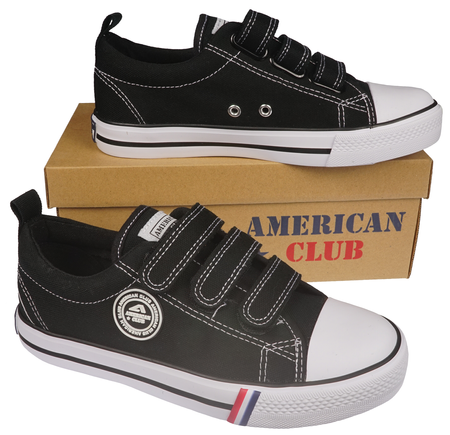 Tenisówki męskie American Club czarne