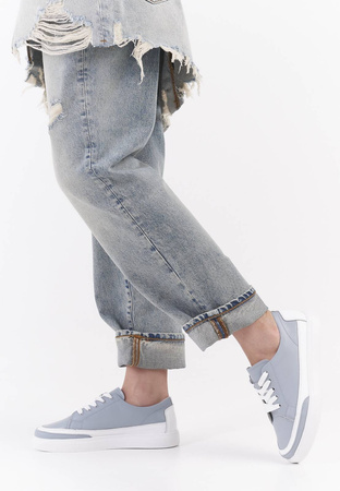 Półbuty damskie Sergio Leone SP016JNI niebieskie