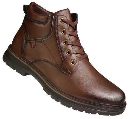 Męskie trzewiki zimowe ocieplane Skotnicki MB-4-0758BR brązowe