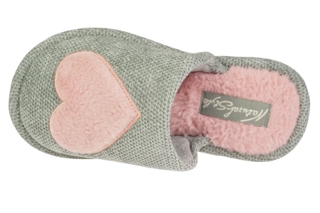 Damskie pantofle zimowe Meteor DV239 w kolorze szarym