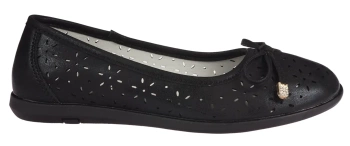 Półbuty dziecięce Apawwa czarne baleriny dziecięce CT1235PBL