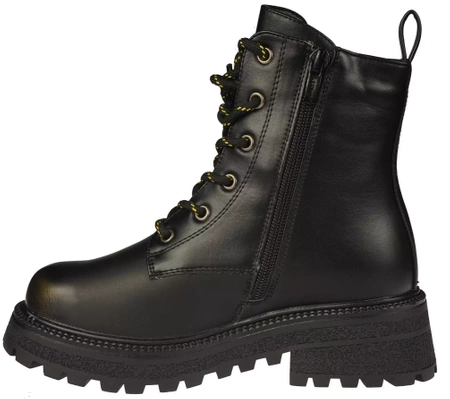 Dziecięce buty zimowe, trapery zimowe Apawwa CD1017BLGO czarne