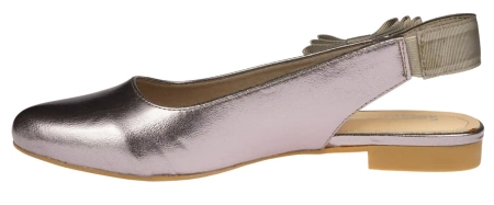 Baleriny damskie Sergio Leone DBL615SRME srebrne