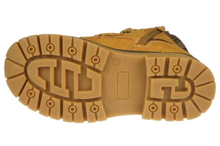 Zimowe buty dziecięce American Club trapery dziecięce BXD103/23CA brązowe