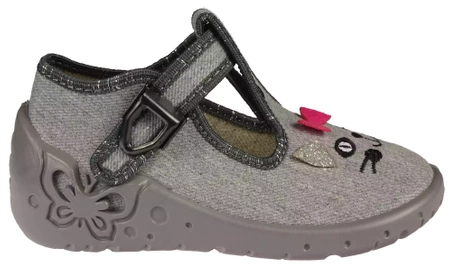 Tenisówki dziecięce ZetPol DARIA KOT SZARE