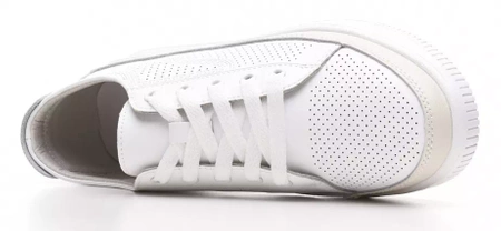 Skórzane buty sportowe damskie Sergio Leone DSP020BIBE białe