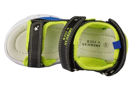 Dziecięce sandały American Club BRL-146/24 czarne