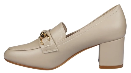 Eleganckie czółenka damskie półbuty damskie Sergio Leone DPB146BEPU beżowe