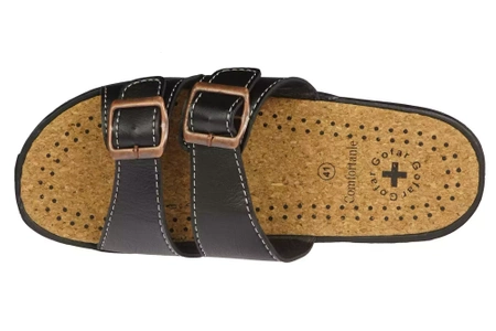 Klapki męskie Gofar M2226-2BL czarne