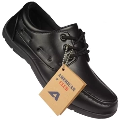 Półbuty chłopięce komunijne buty American Club CKOM-51BL czarne