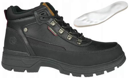 Zimowe buty męskie American Club MRH140/24BL czarne