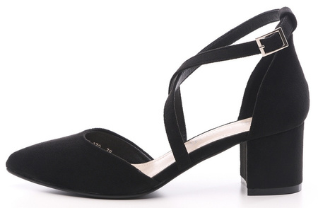 Eleganckie sandały damskie Sergio Leone w kolorze czarnym DSK830CZMI