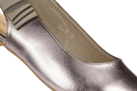 Baleriny damskie Sergio Leone DBL615SRME srebrne