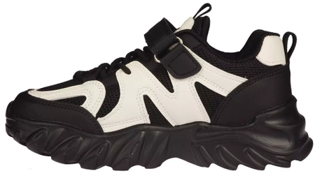 Dziecięce sneakersy dziecięce buty sportowe Apawwa CG666BL czarne