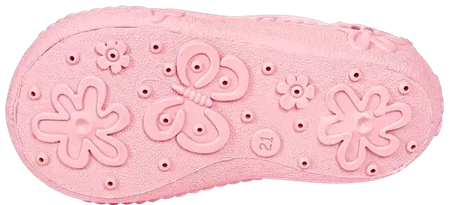 Tenisówki dziecięce Viggami Monia szare kapcie dziewczęce na rzep