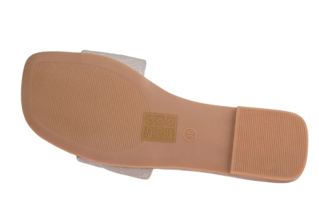 Eleganckie klapki damskie Skotnicki DKL-3-0614GY szare