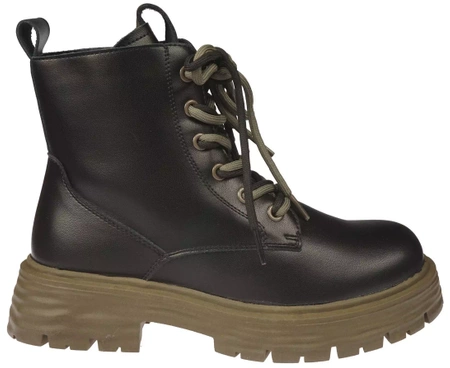 Damskie buty zimowe trapery Skotnicki DB-3-1335BL czarne