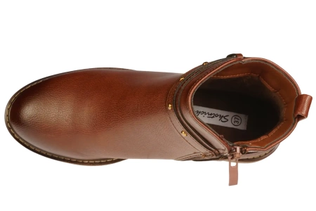 Damskie botki zimowe Skotnicki DB-3-1345BR brązowe