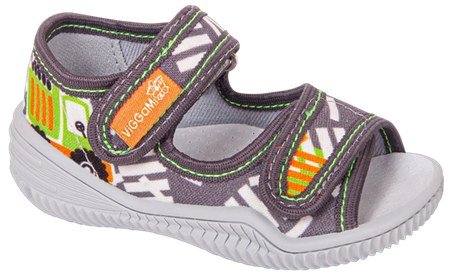 Tenisówki dziecięce Viggami IGNAŚ szare kapcie chłopięce sandałki
