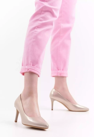 Półbuty damskie Sergio Leone D1336ZLBL złote