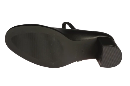 Eleganckie czarne półbuty damskie Sergio Leone DPB176CZPU