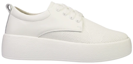 Skórzane buty sportowe damskie Ladie's Style D2309S-2WH białe