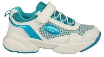Dziecięce buty sportowe American Club BRL16WHBU biało-niebieskie