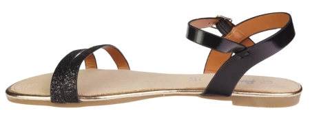 Młodzieżowe sandały American Club 07170628-2BL czarne