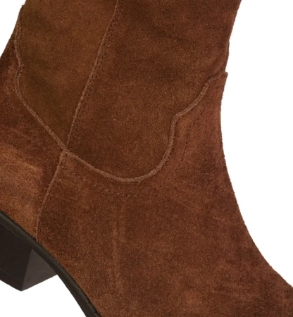 Damskie kozaki zimowe Sergio Leone DKZ268-SBR brązowe