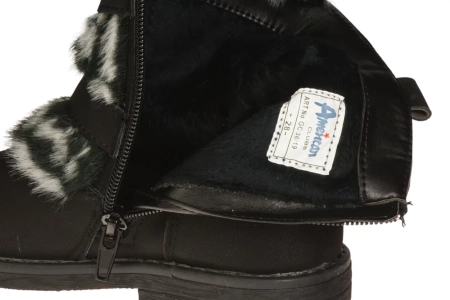 Dziecięce buty zimowe American Club BGC36BL czarne