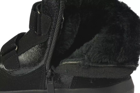 Dziecięce buty zimowe American Club CES142/23BL czarne