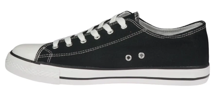 Tenisówki męskie czarne tenisówki nadwymiarowe Le Scarpe NA8234-1BL