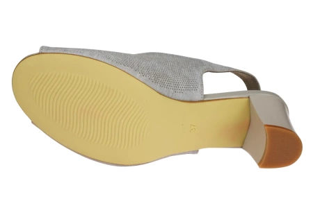 Eleganckie sandały damskie Sergio Leone w kolorze szarym DSK800SZ